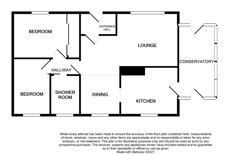 2 bed bungalow for sale in Lubnaig Drive, Callander - Property floorplan