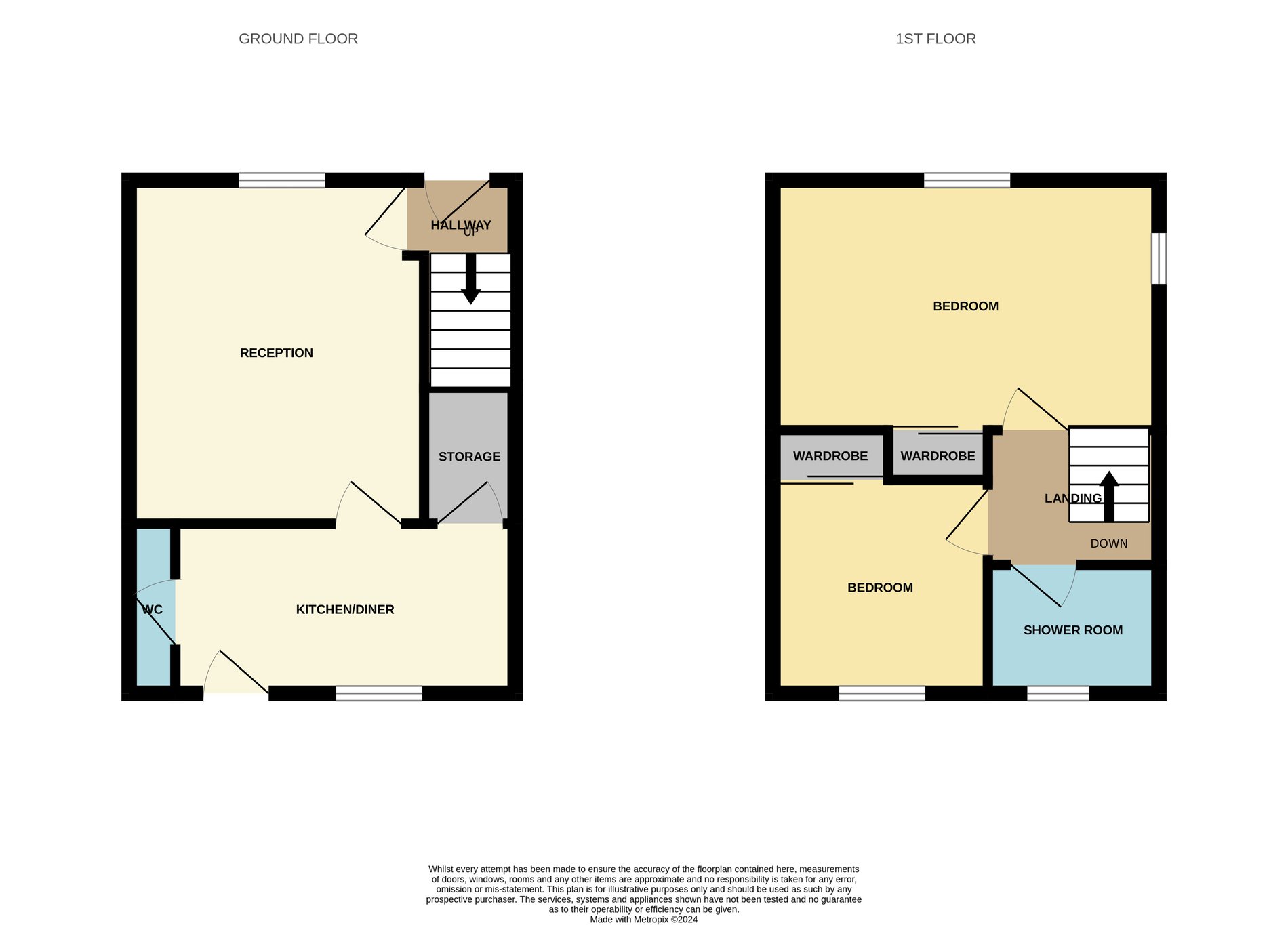 2 bed end of terrace house for sale in Camp Place, Callander - Property floorplan