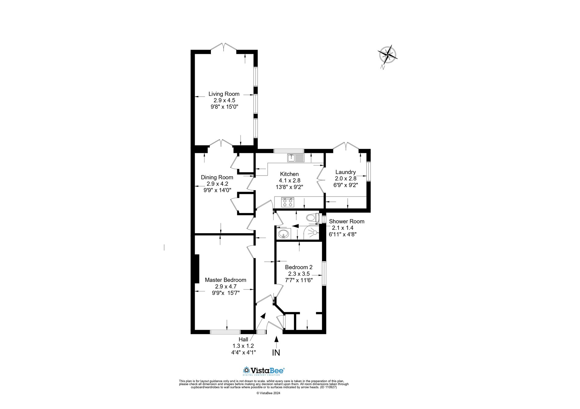 2 bed bungalow for sale in Anchorscross, Dunblane - Property floorplan