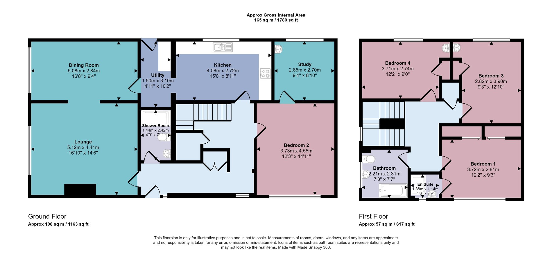 4 bed semi-detached house for sale in Laurelhill Place, Stirling - Property floorplan