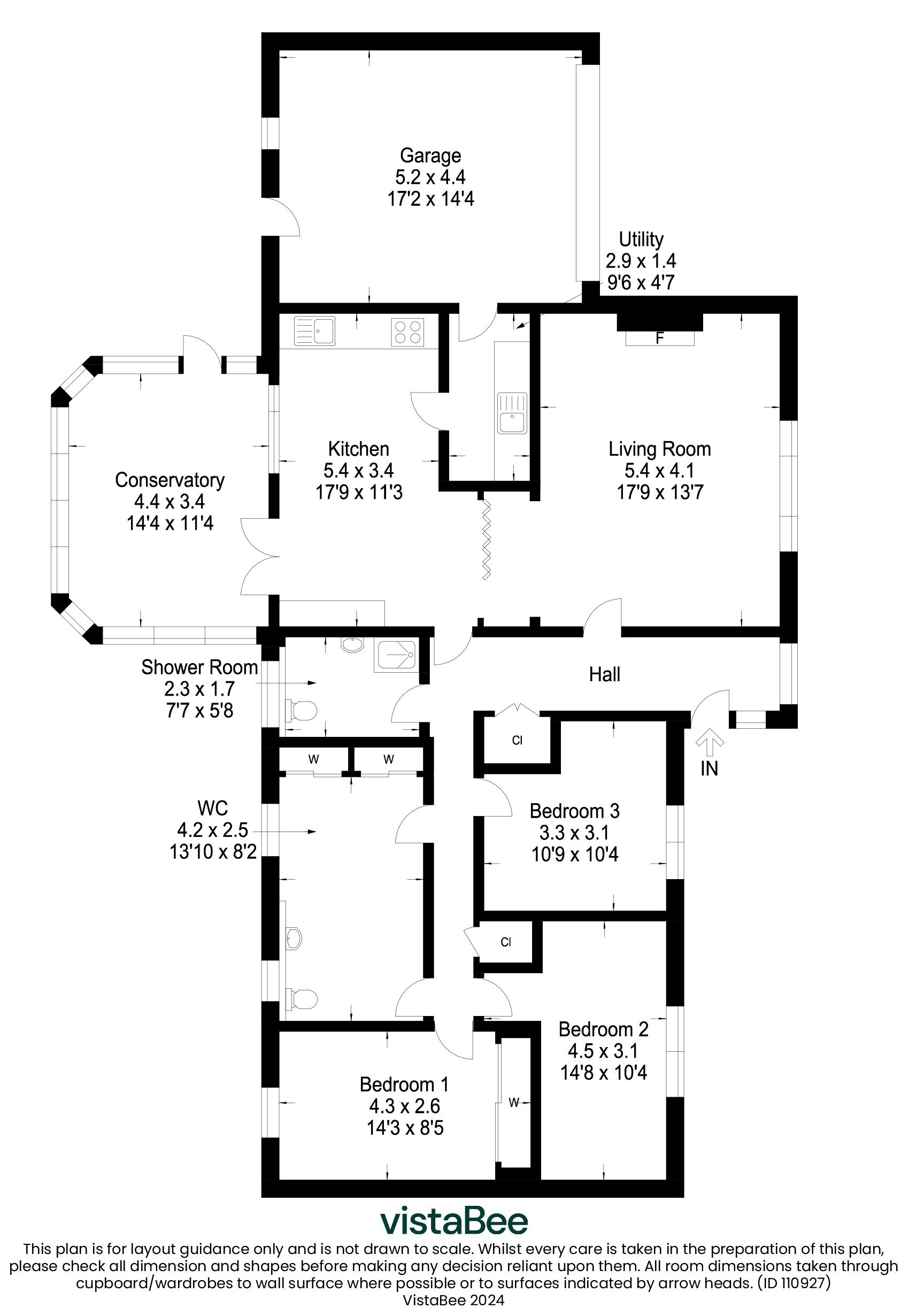 3 bed bungalow for sale in Livingstone Avenue, Callander - Property floorplan