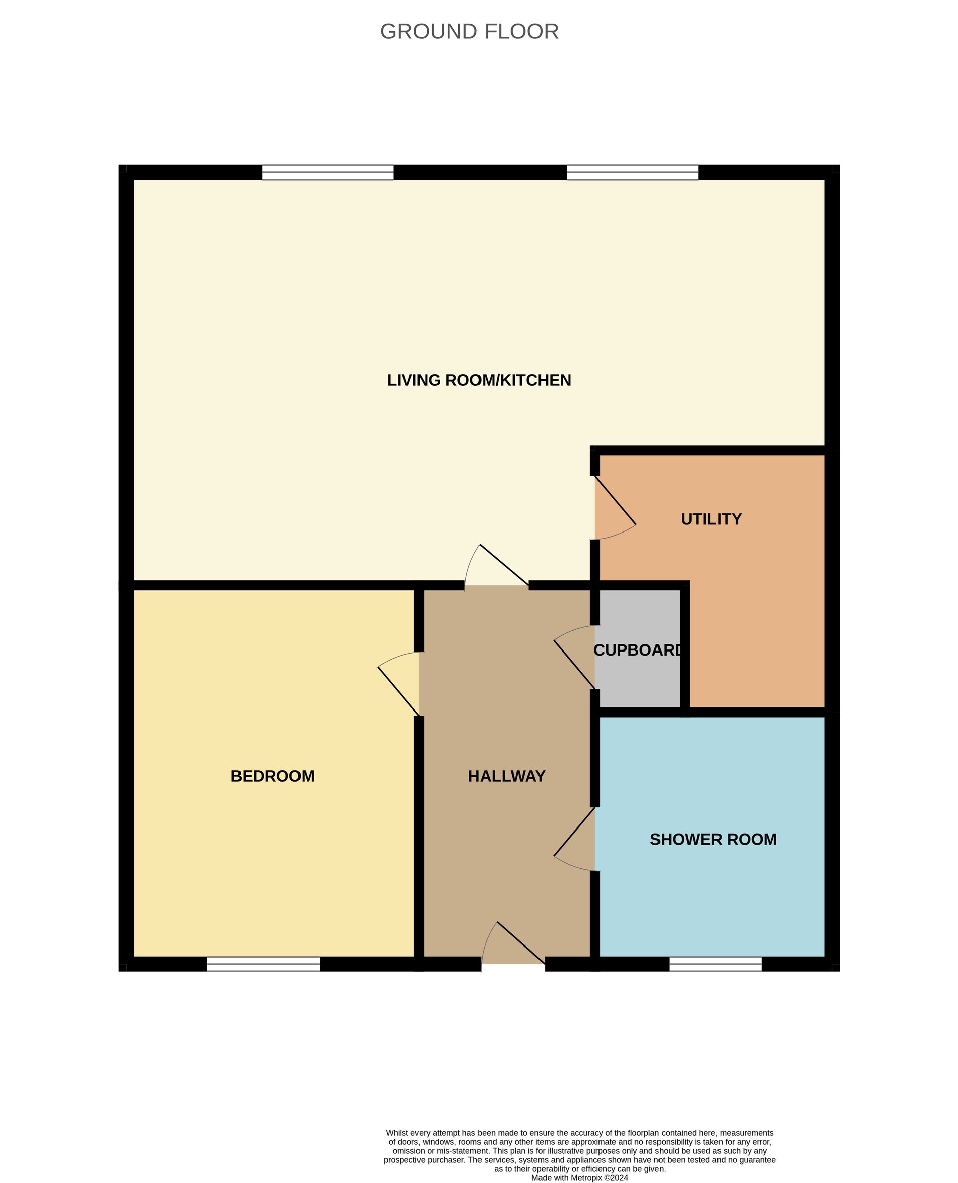 1 bed flat for sale in Front Street, Dunblane - Property floorplan