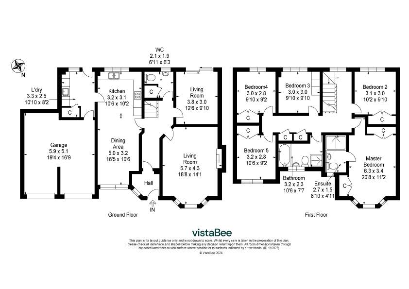 5 bed detached house for sale in Grant Drive, Dunblane - Property floorplan