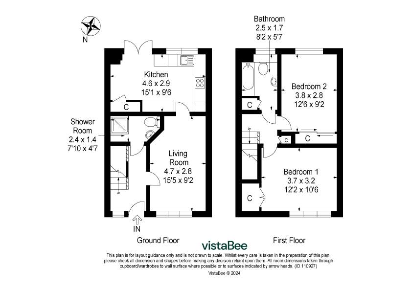 2 bed semi-detached house for sale in Clement Loan, Dunblane - Property floorplan