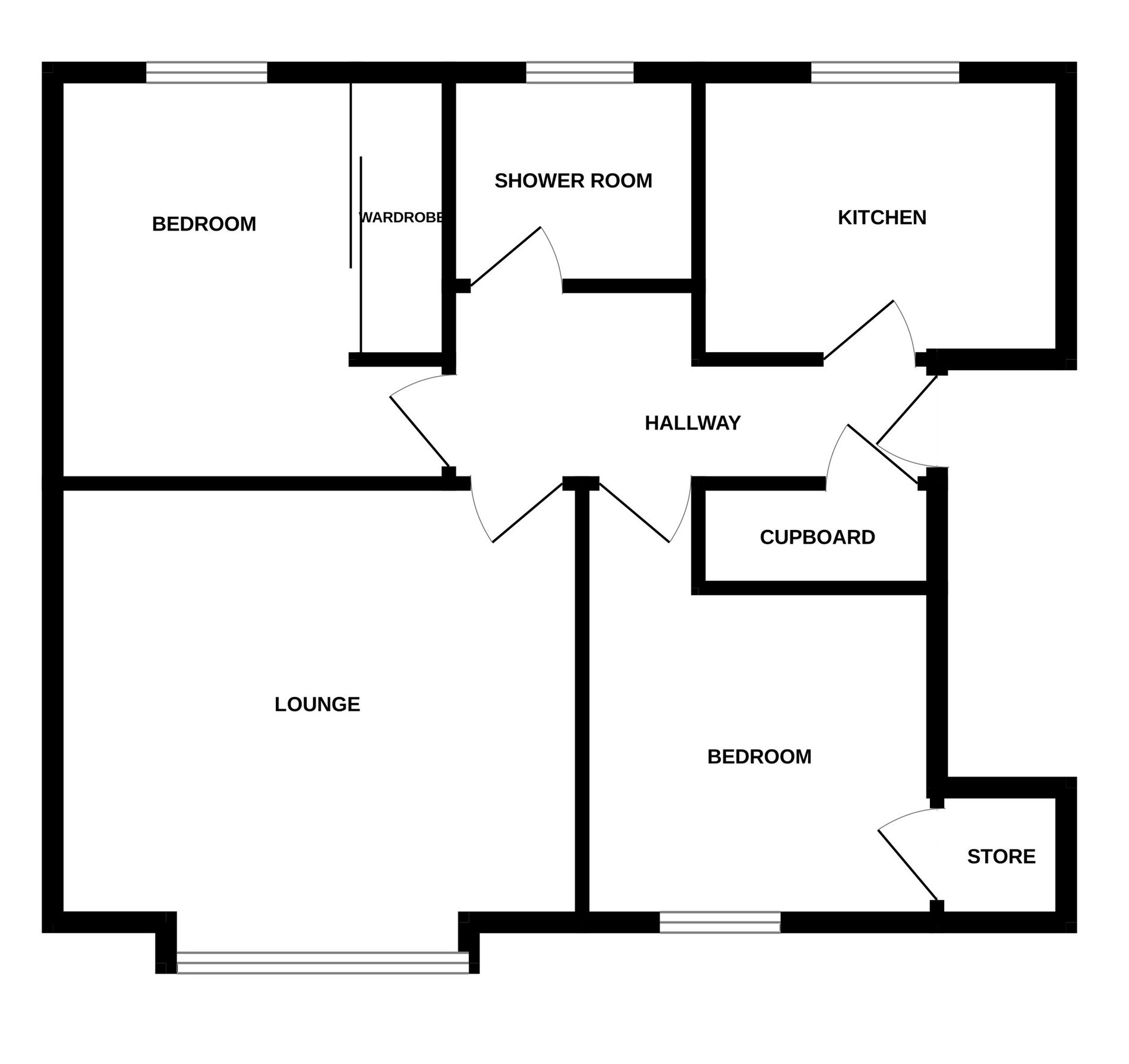 2 bed for sale in Holmehill Court, Dunblane - Property floorplan