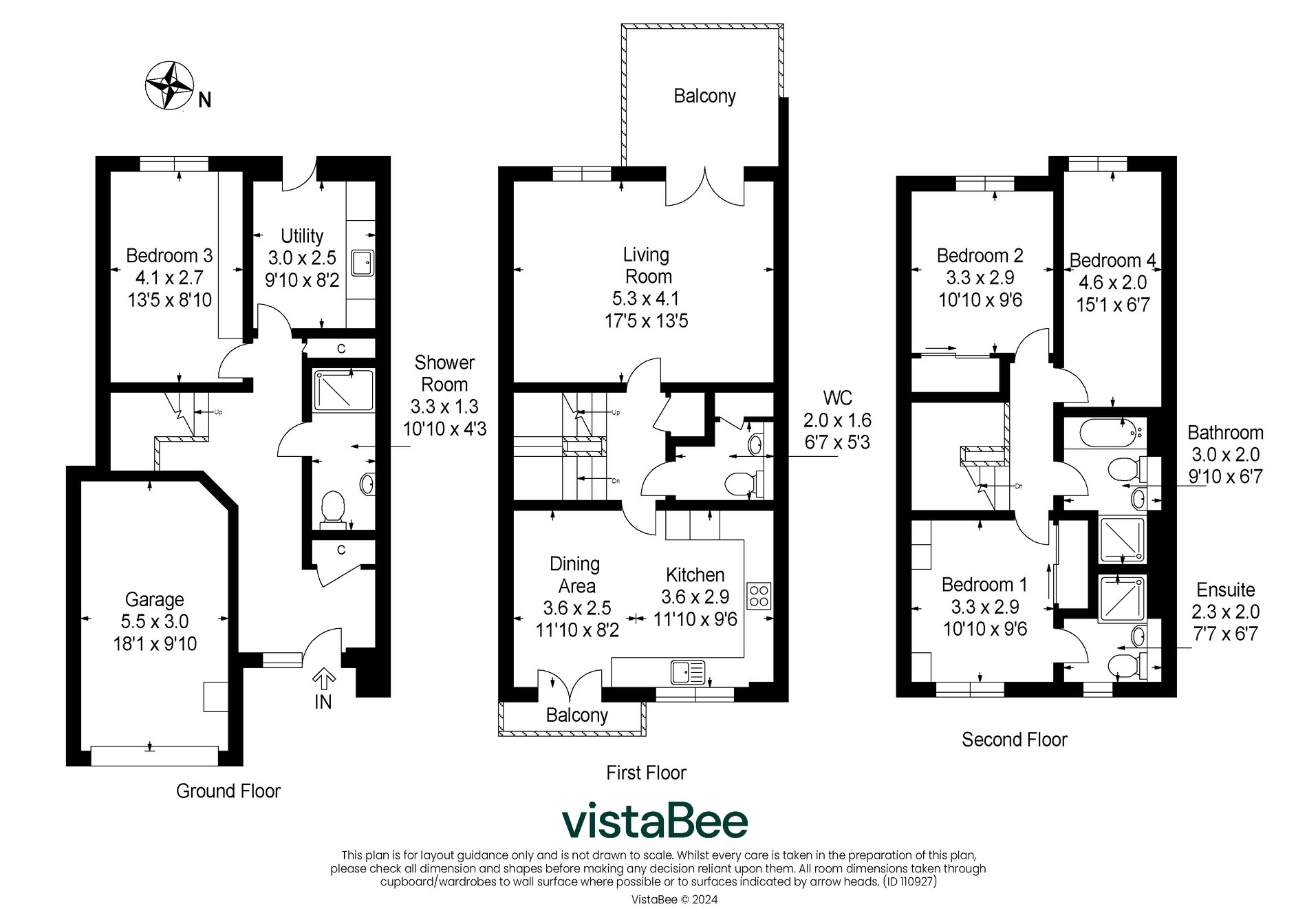 4 bed town house for sale in Maurice Wynd, Dunblane - Property floorplan