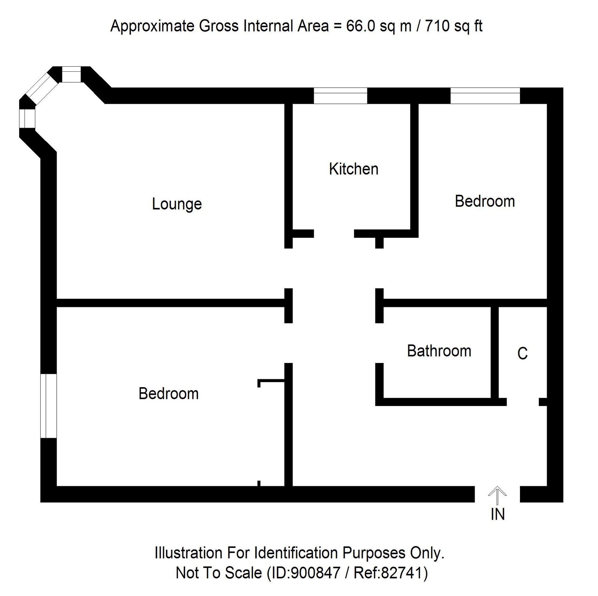 2 bed for sale in Stirling Road, Dunblane - Property floorplan