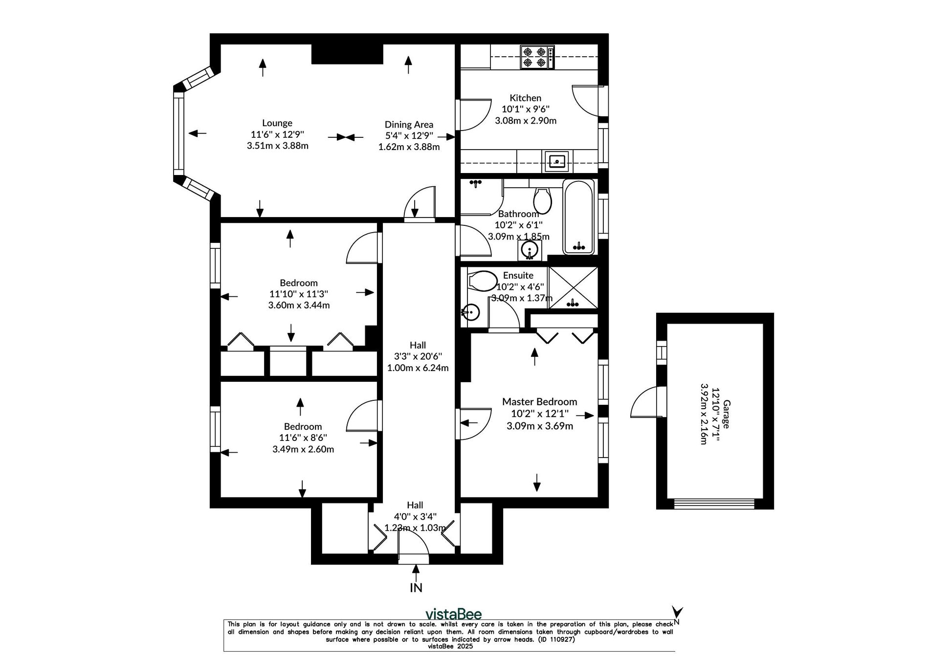 3 bed flat for sale in George Street, Dunblane - Property floorplan