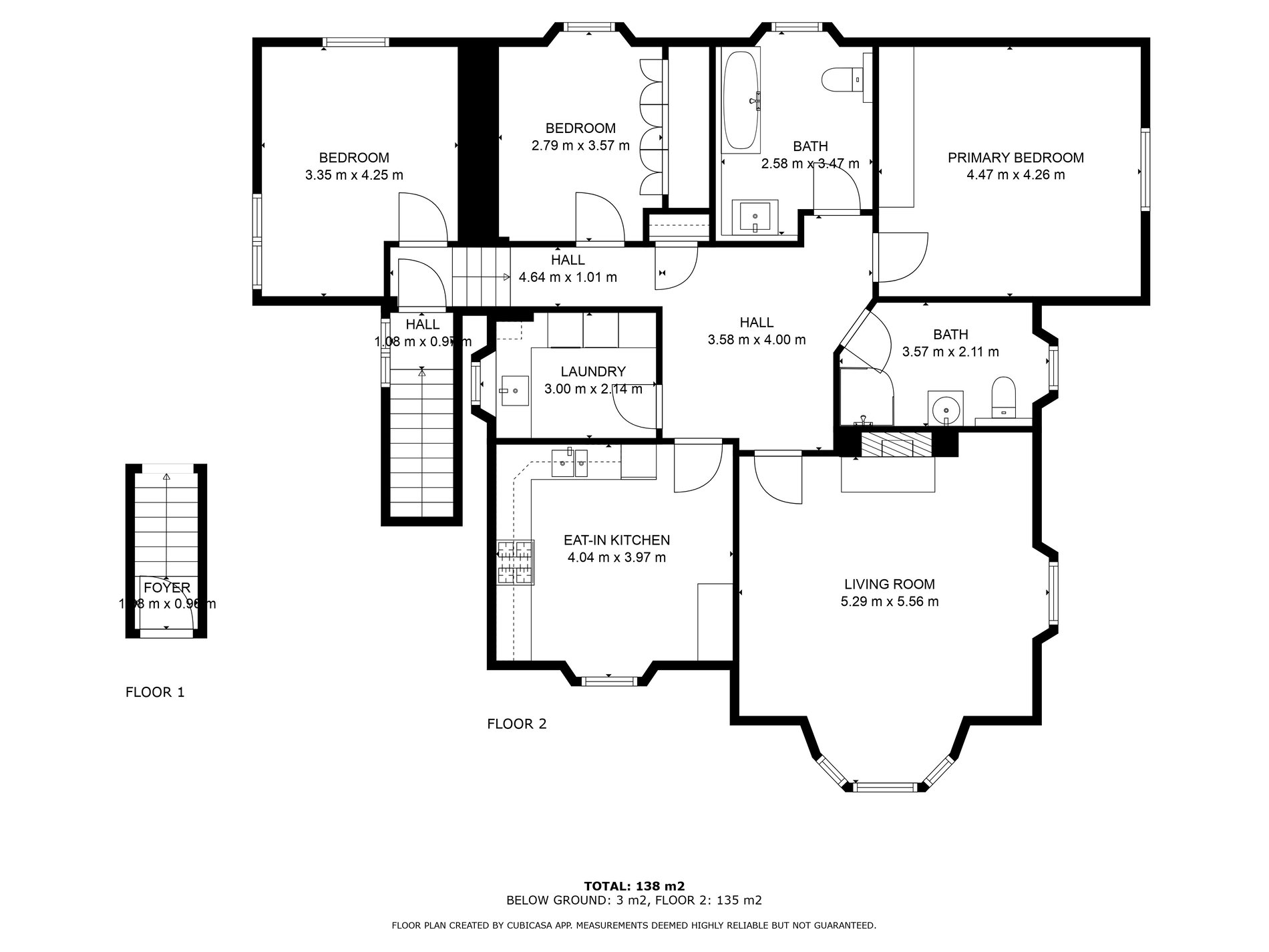 3 bed flat for sale in Doune Road, Dunblane - Property floorplan