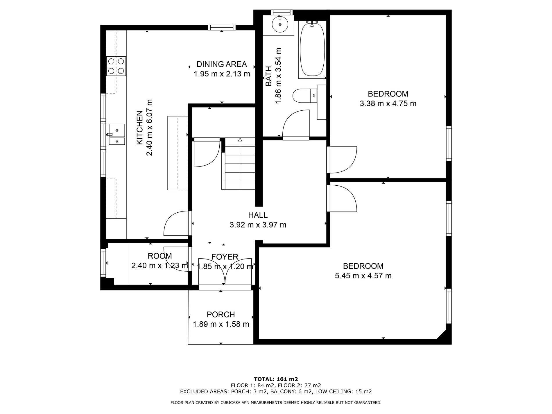4 bed end of terrace house for sale in Gray Street, Killin - Property floorplan