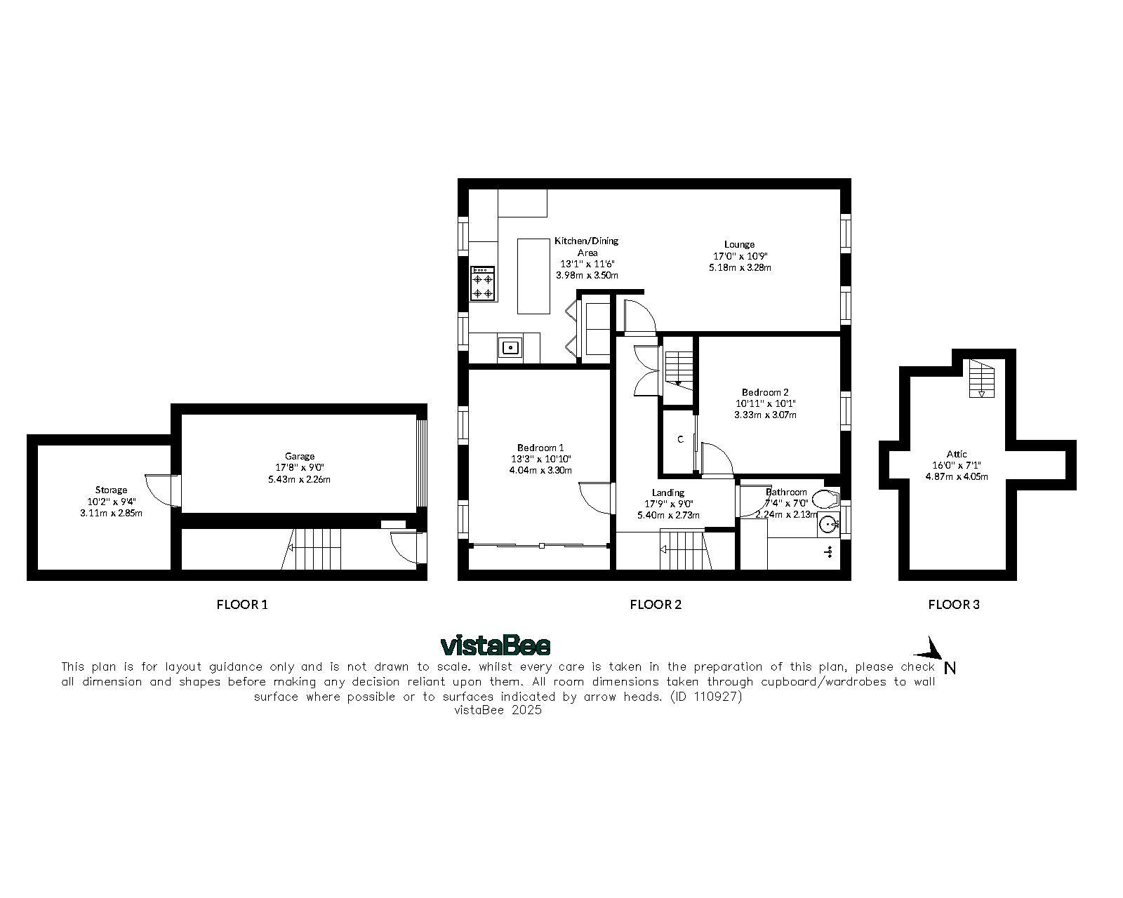 2 bed flat for sale in Brook Street, Menstrie - Property floorplan
