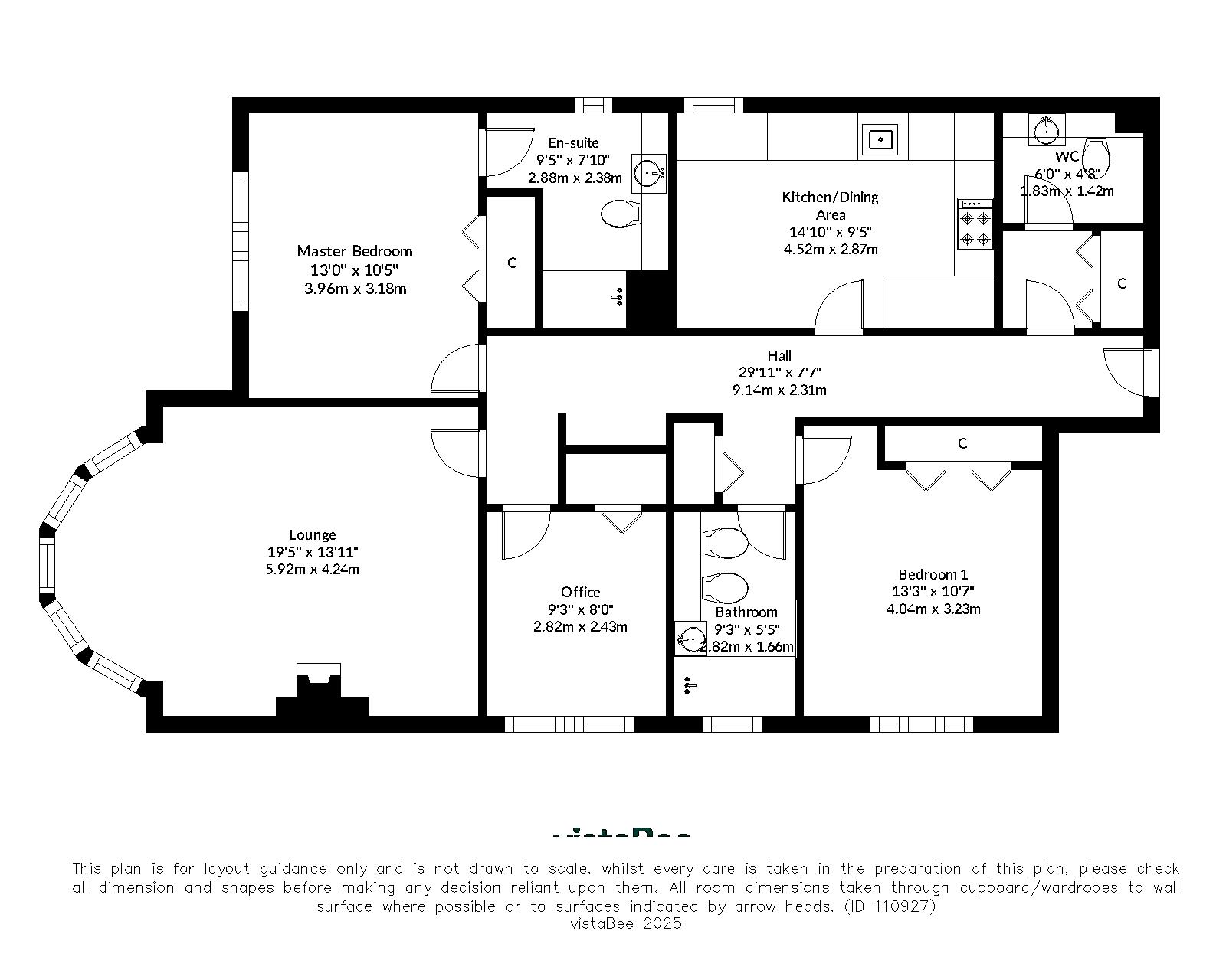 3 bed flat for sale in Ardleighton Court, Dunblane - Property floorplan
