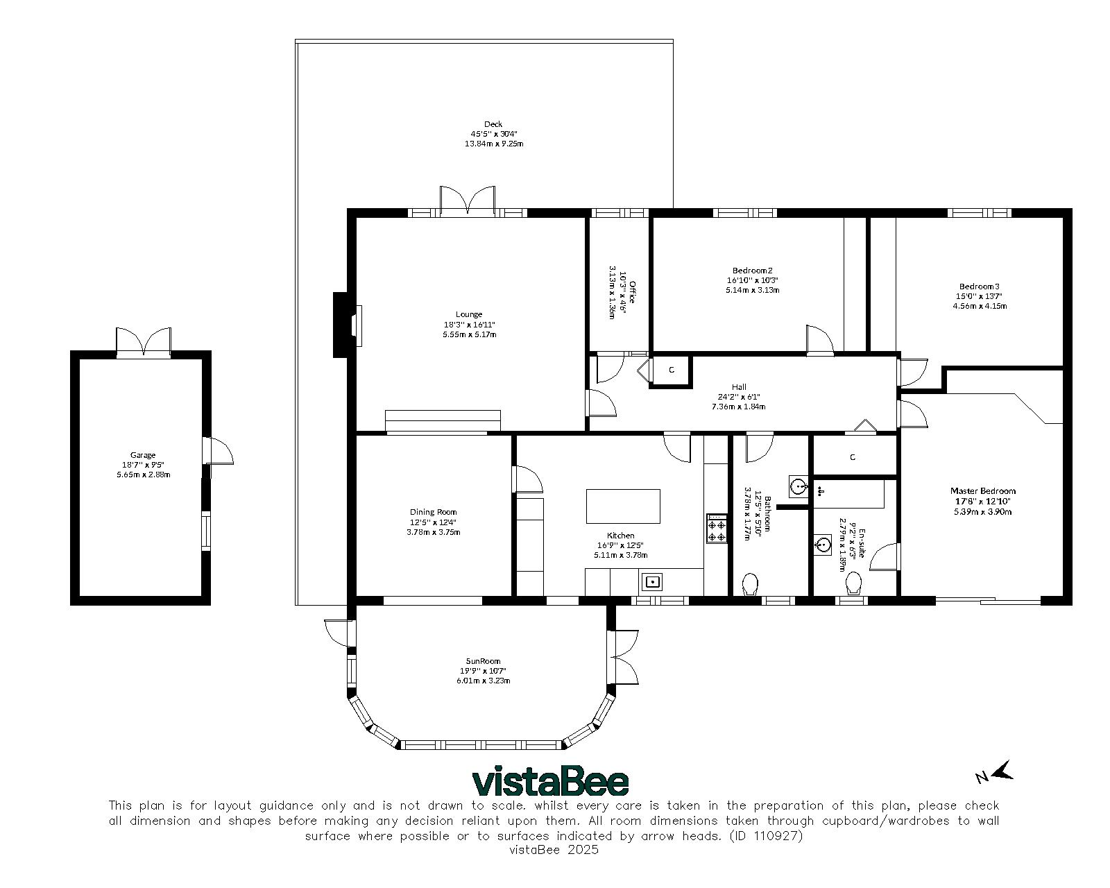 3 bed bungalow for sale in Manse Road, Killin - Property floorplan