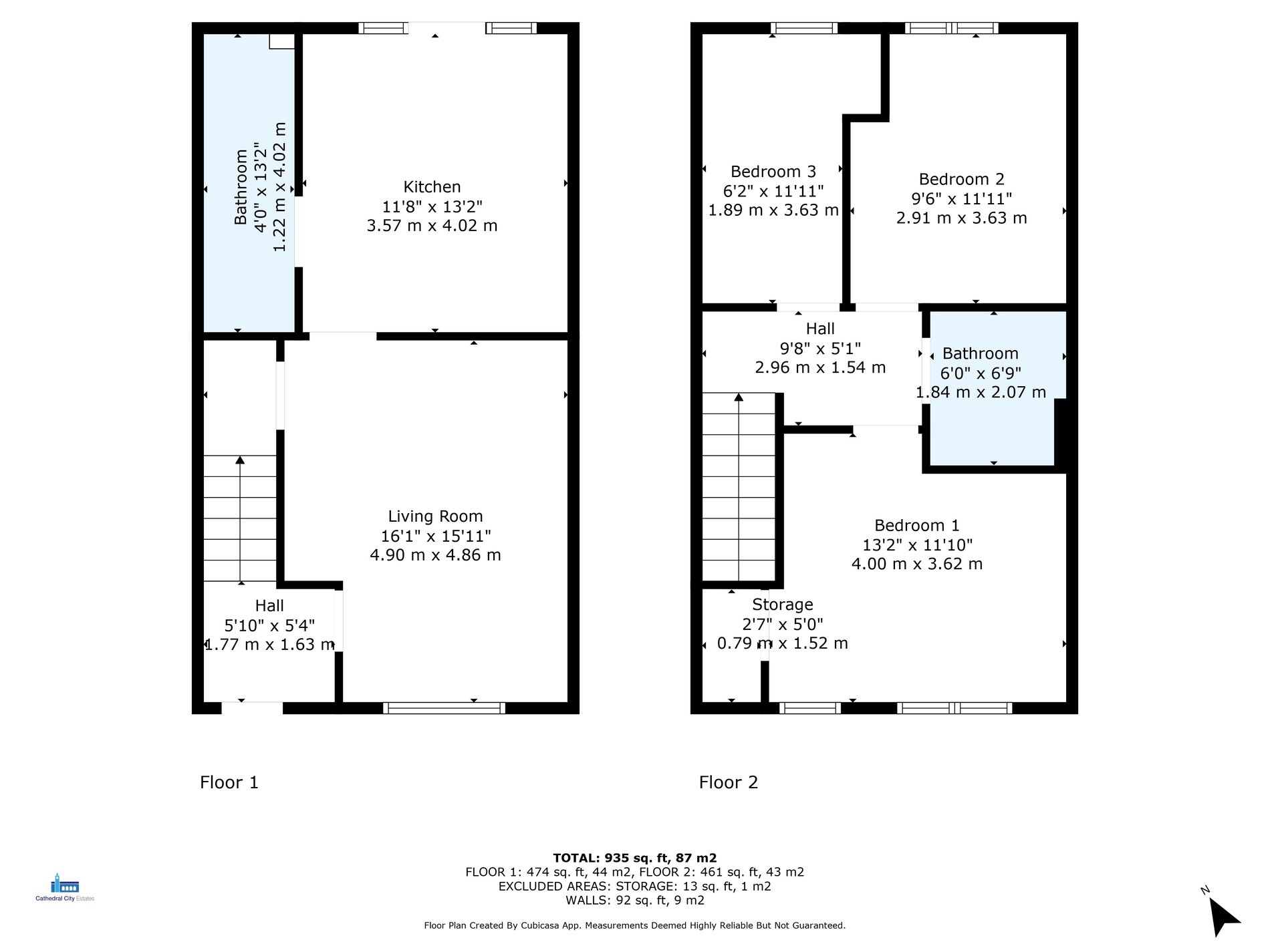 3 bed terraced house for sale in Riverway Place, Stirling - Property floorplan