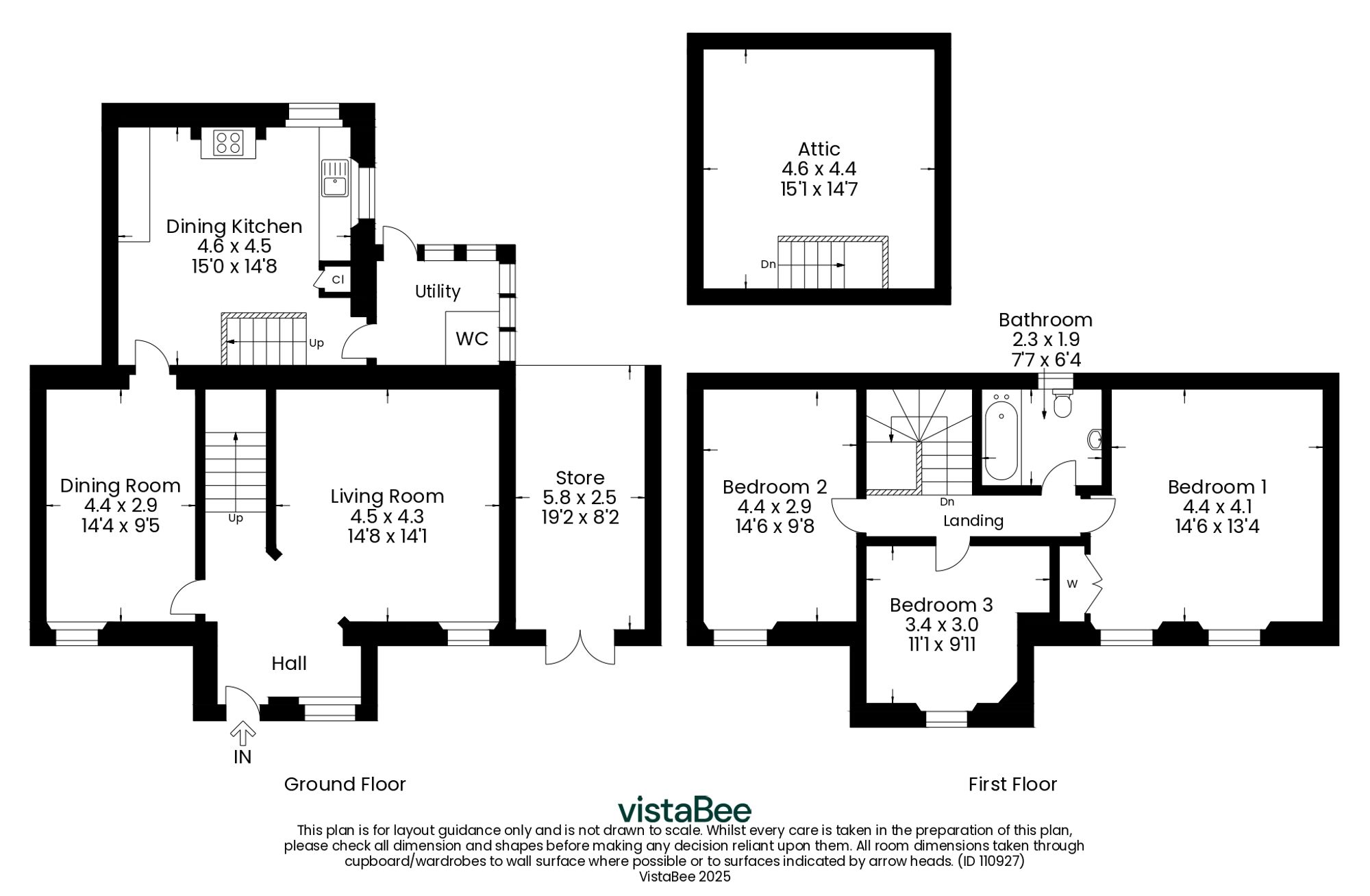 3 bed terraced cottage for sale in Main Street, Killin, FK21 - Property floorplan