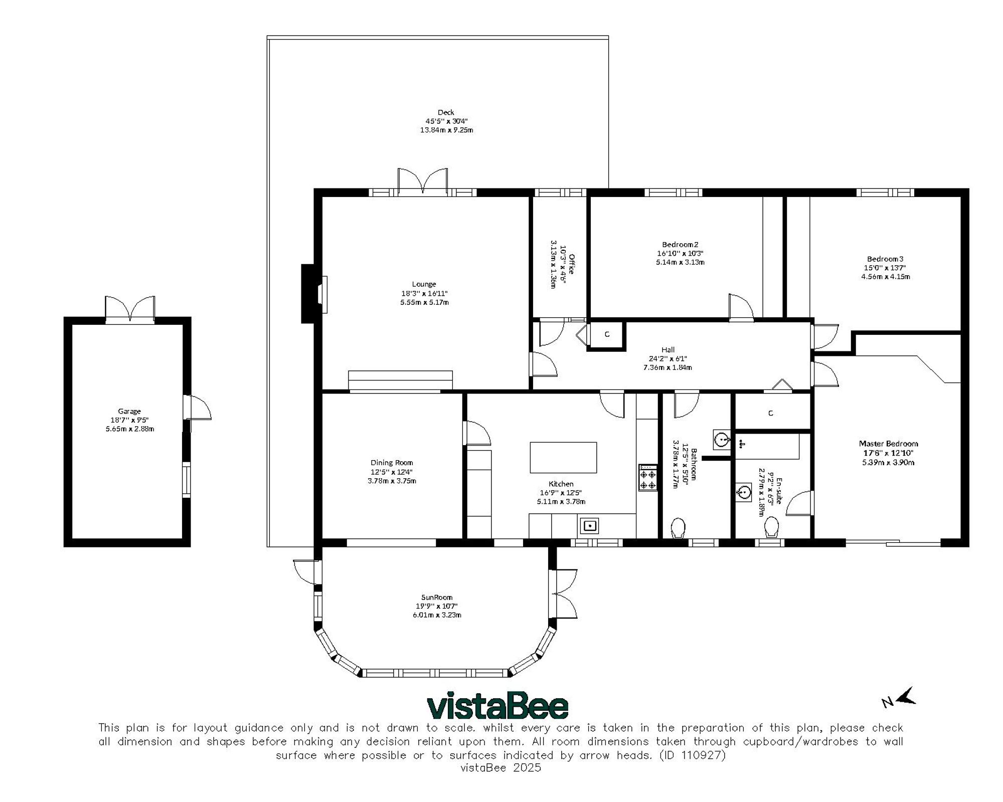 3 bed detached bungalow for sale in Manse Road, Killin - Property floorplan