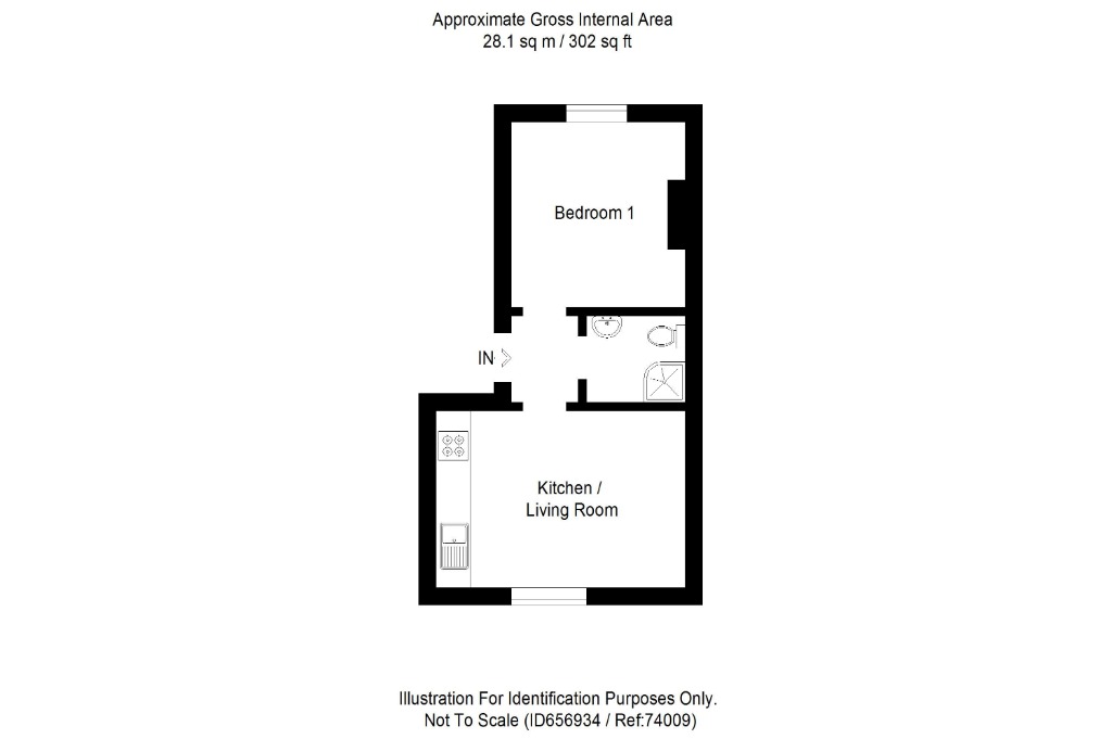 1 bed flat to rent in Golfhill, Dunblane - Property floorplan