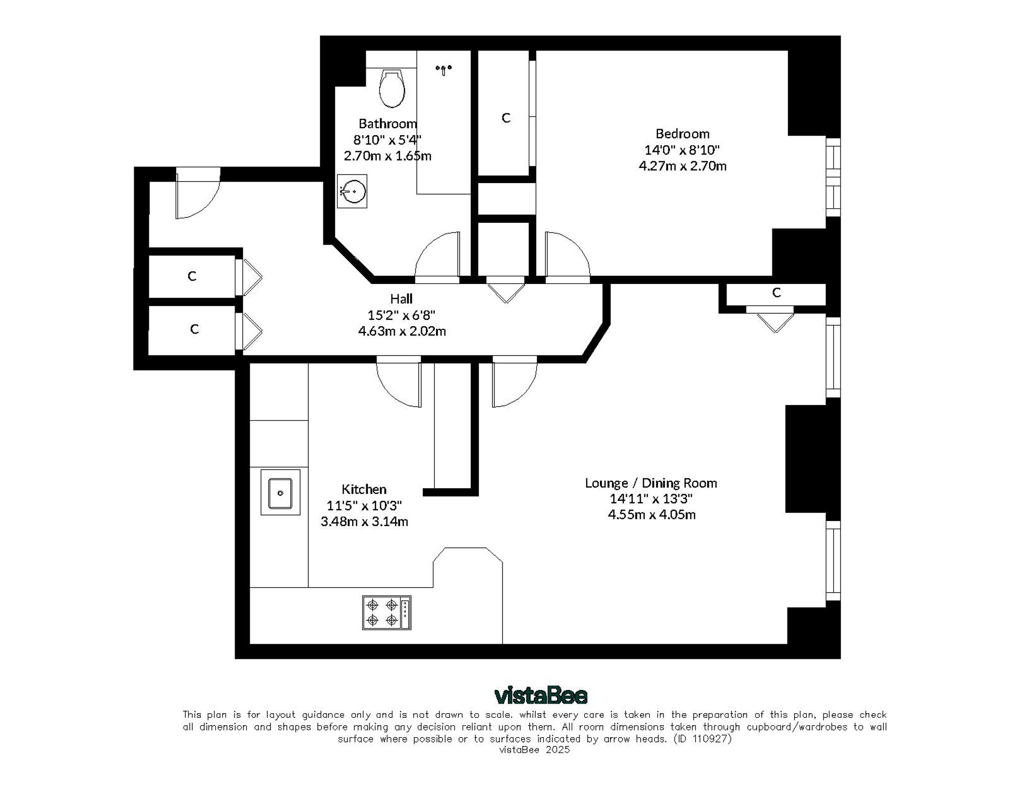 1 bed flat for sale in Springbank Gardens, Dunblane - Property floorplan