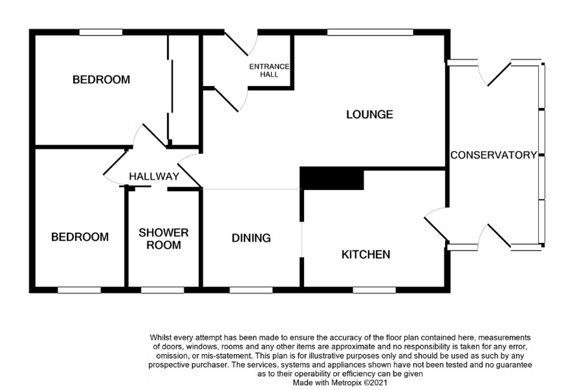 2 bed bungalow for sale in Lubnaig Drive, Callander - Property floorplan