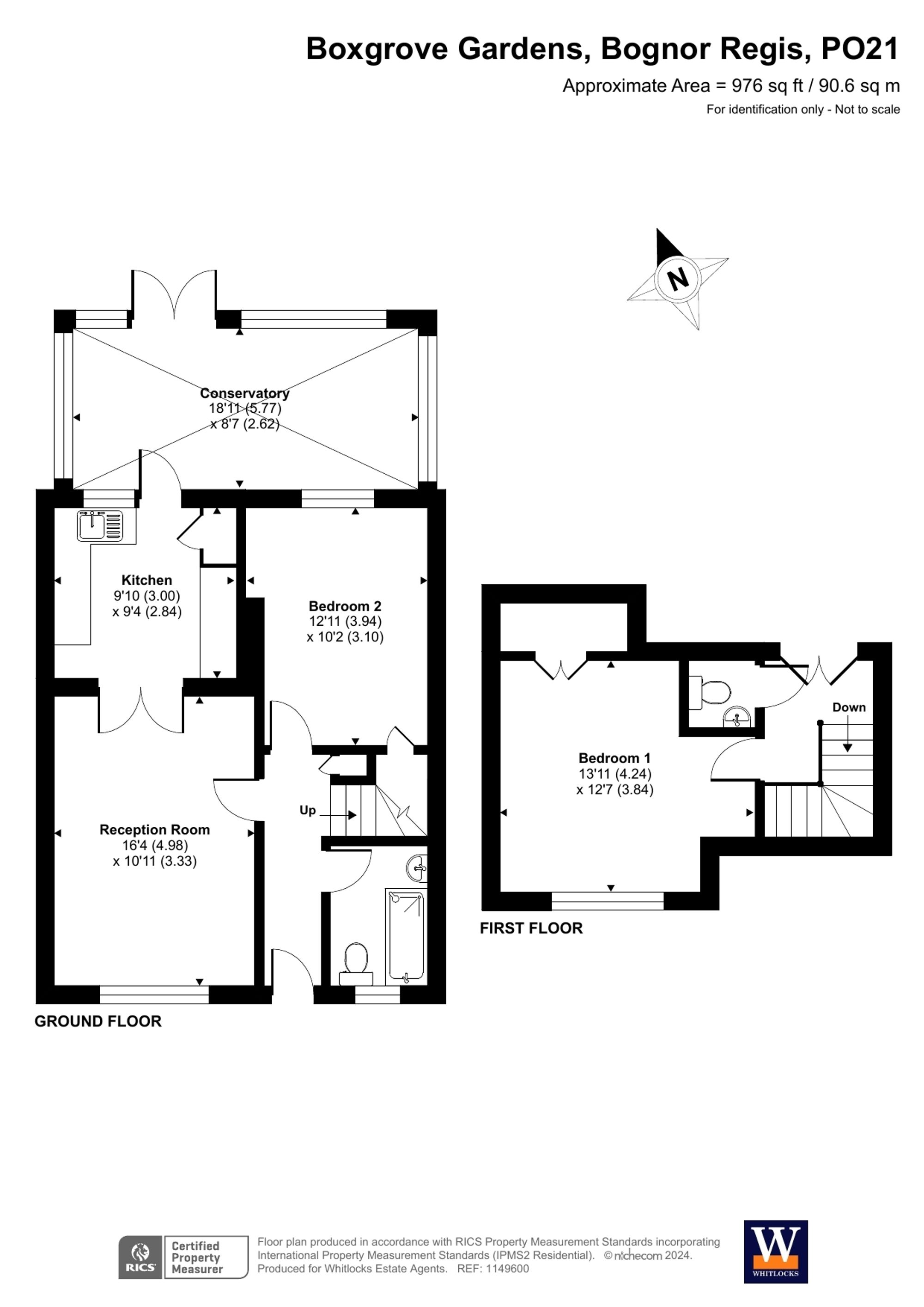 2 bed for sale in Boxgrove Gardens, Bognor Regis - Property floorplan