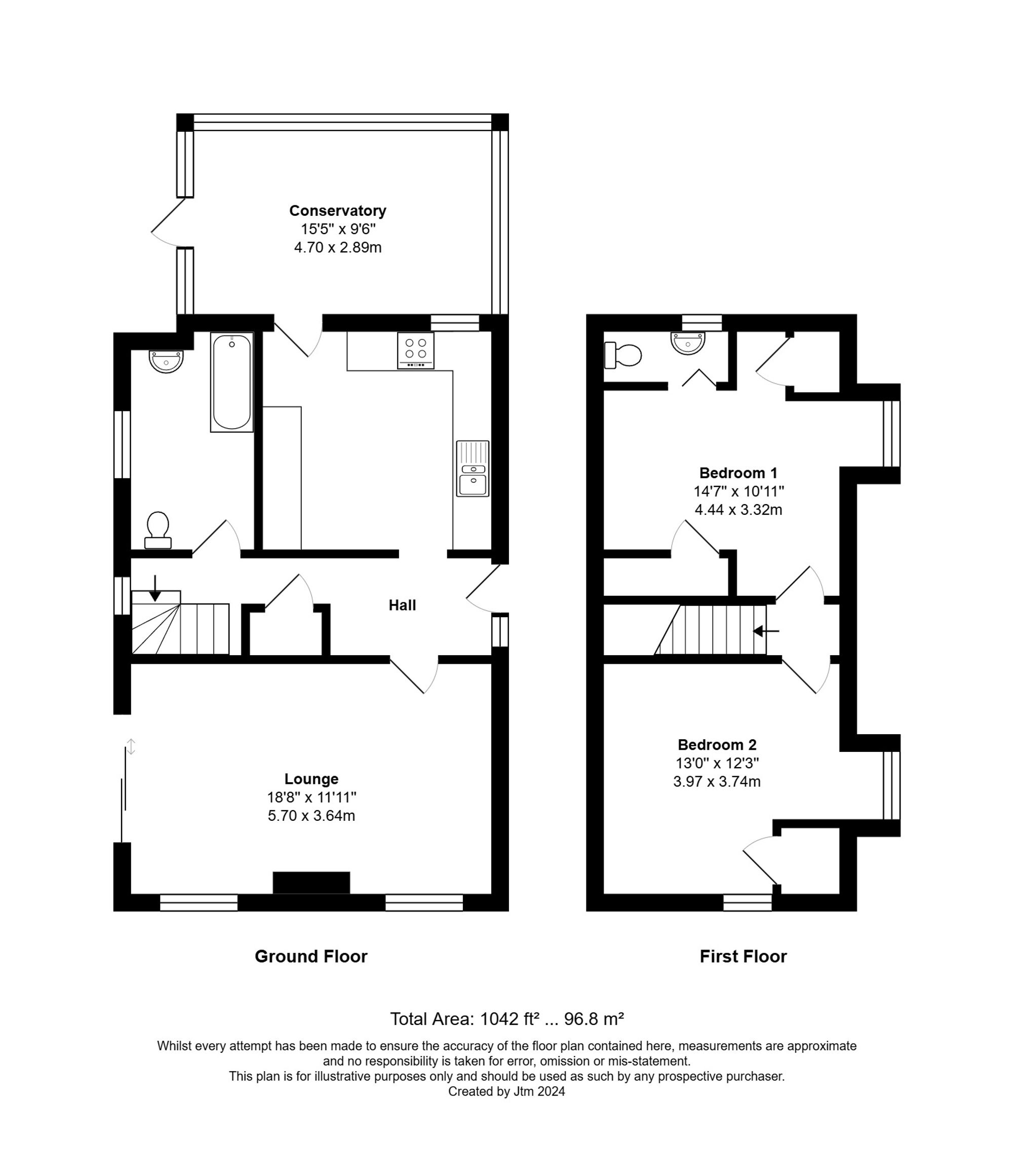 2 bed house for sale in Marshall Avenue, Bognor Regis - Property floorplan