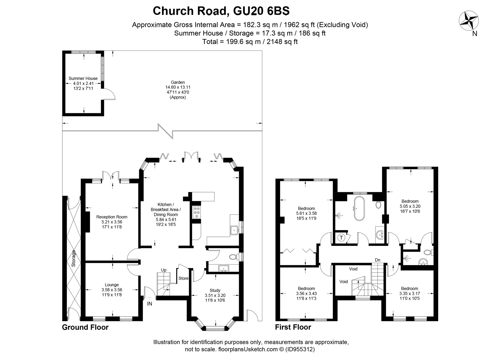 4 bed detached house for sale in Church Road, Windlesham - Property Floorplan