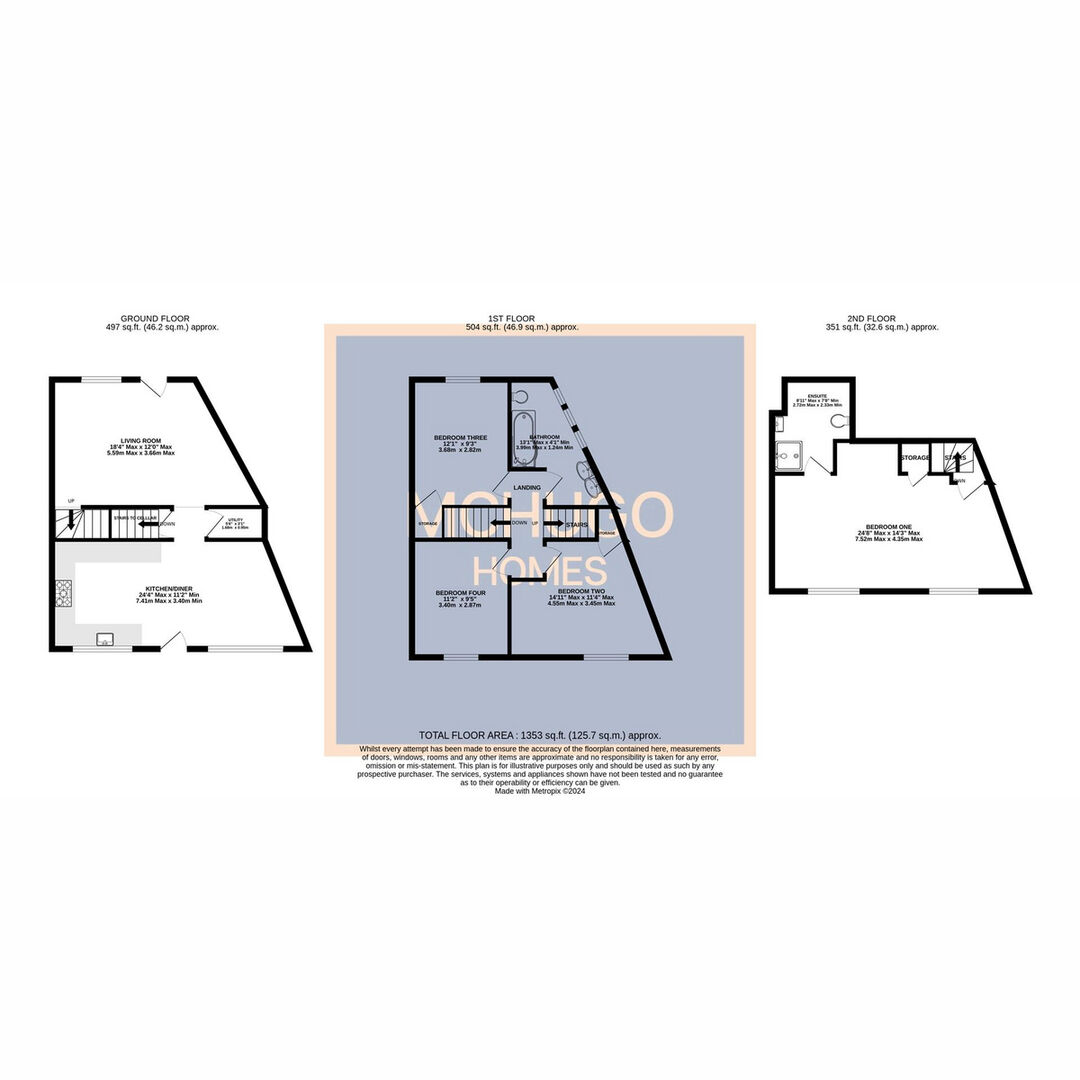4 bed town house for sale in North Road, Harborne, Birmingham, B17 9PE - Property floorplan