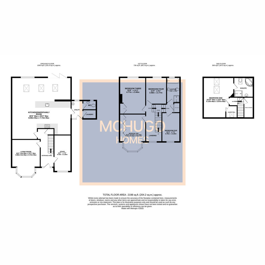 5 bed semi-detached house for sale in Oaklands Avenue, Harborne, B17 - Property floorplan