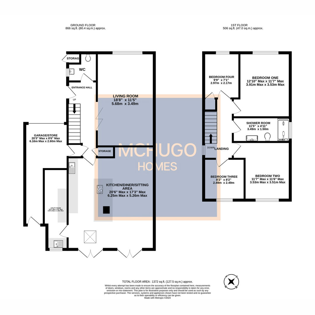 4 bed link detached house for sale in Niall Close, Edgbaston, B15 3LU - Property floorplan