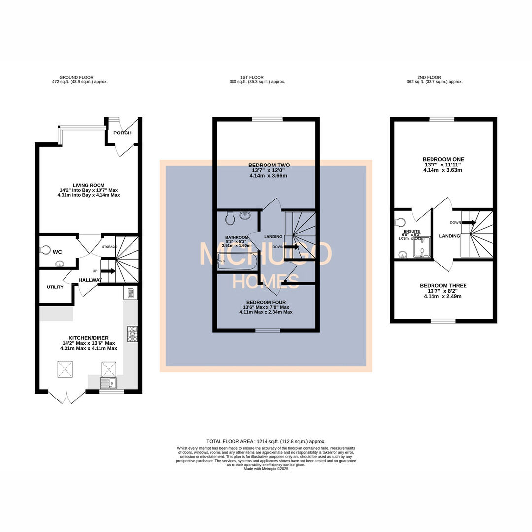 4 bed town house for sale in Tennal Road, Harborne, Birmingham, B32 2JE - Property floorplan