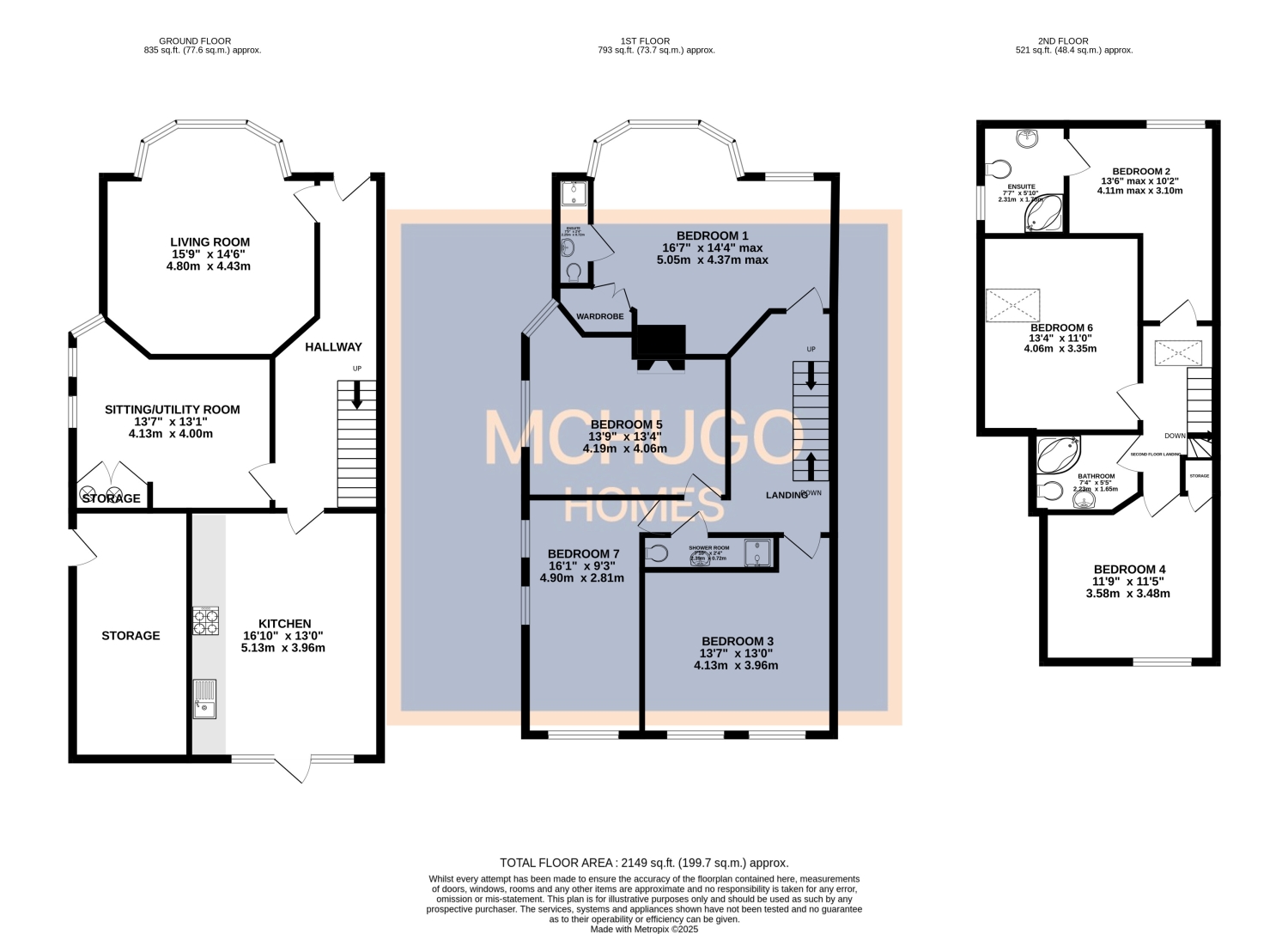 7 bed semi-detached house for sale in Fountain Road, Harborne B17 8NR - Property floorplan