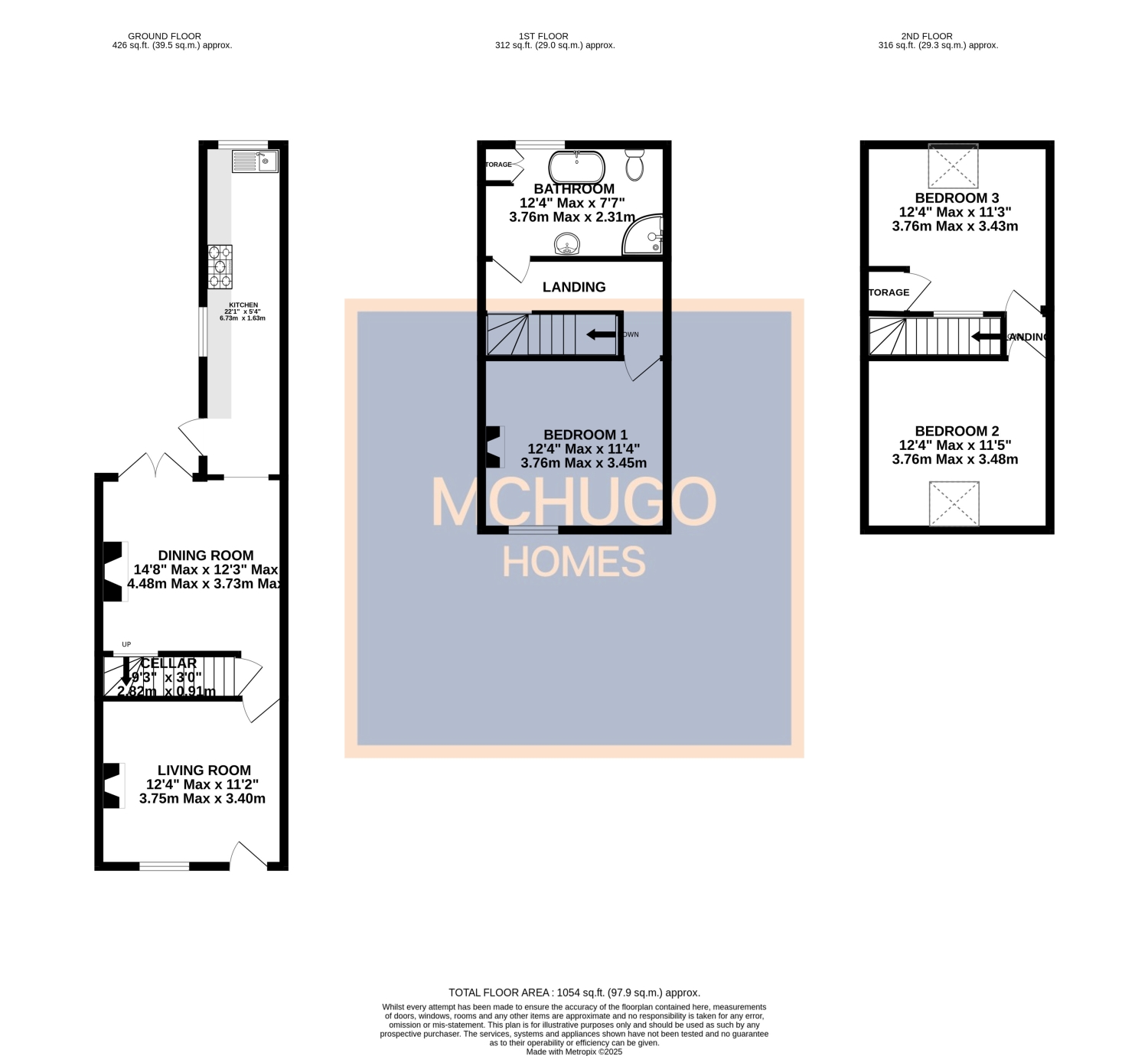 3 bed terraced house for sale in Serpentine Road, Harborne B17 9RE - Property floorplan