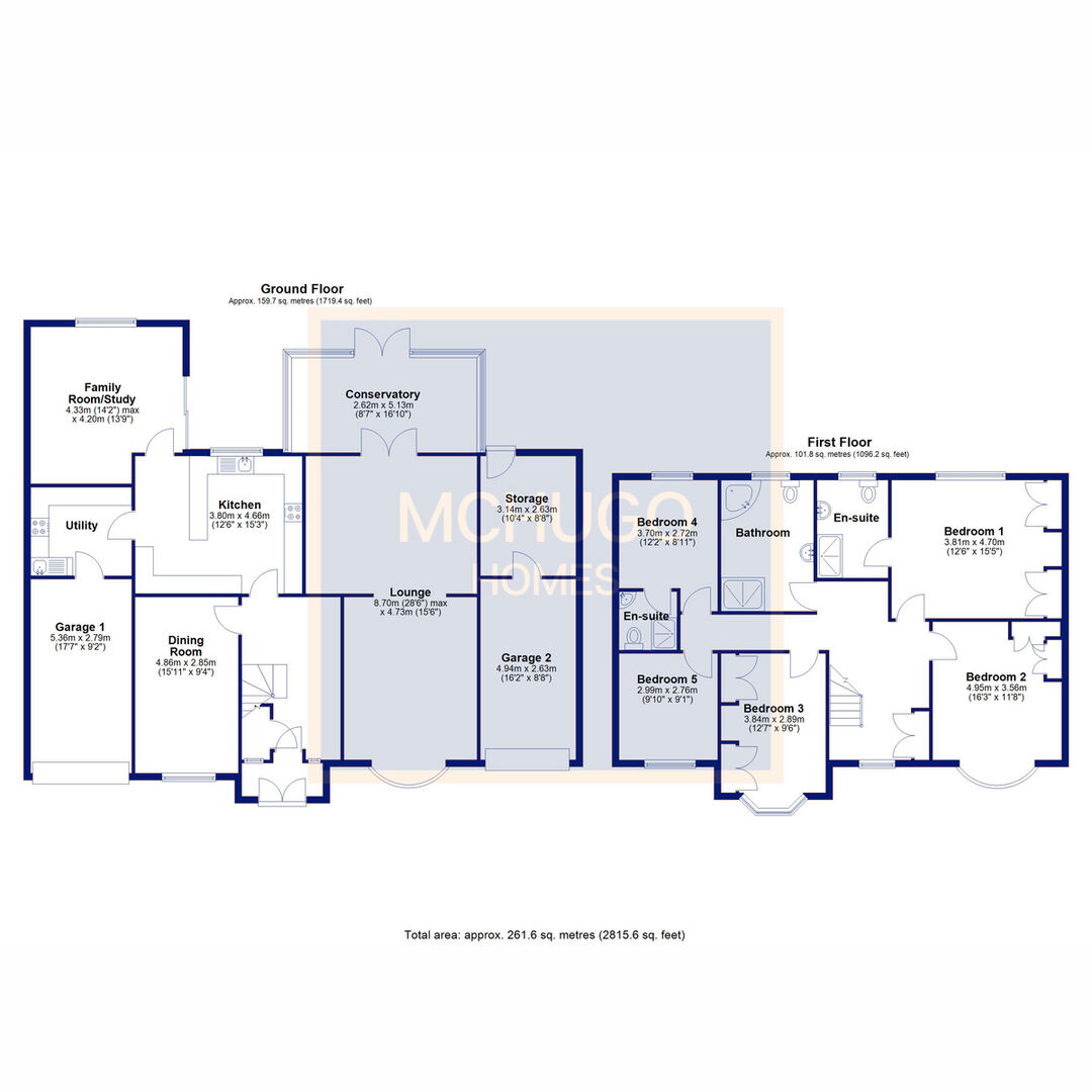 5 bed detached house for sale in Lordswood Road, Harborne, B17 - Property floorplan