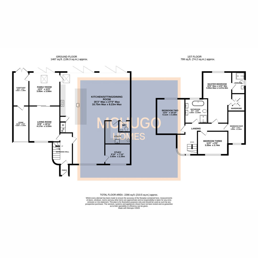 4 bed detached house for sale in Carters Lane, Halesowen, B62 - Property floorplan