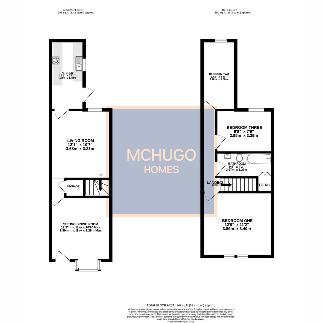 3 bed terraced house for sale in 70 Thimblemill Road, Smethwick - Property floorplan