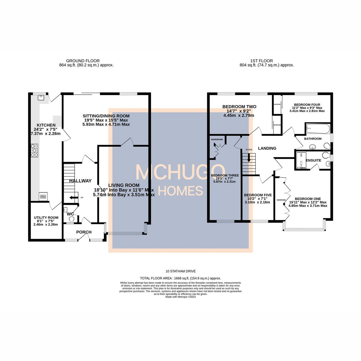 5 bed detached house for sale in Statham Drive, Edgbaston - Property floorplan