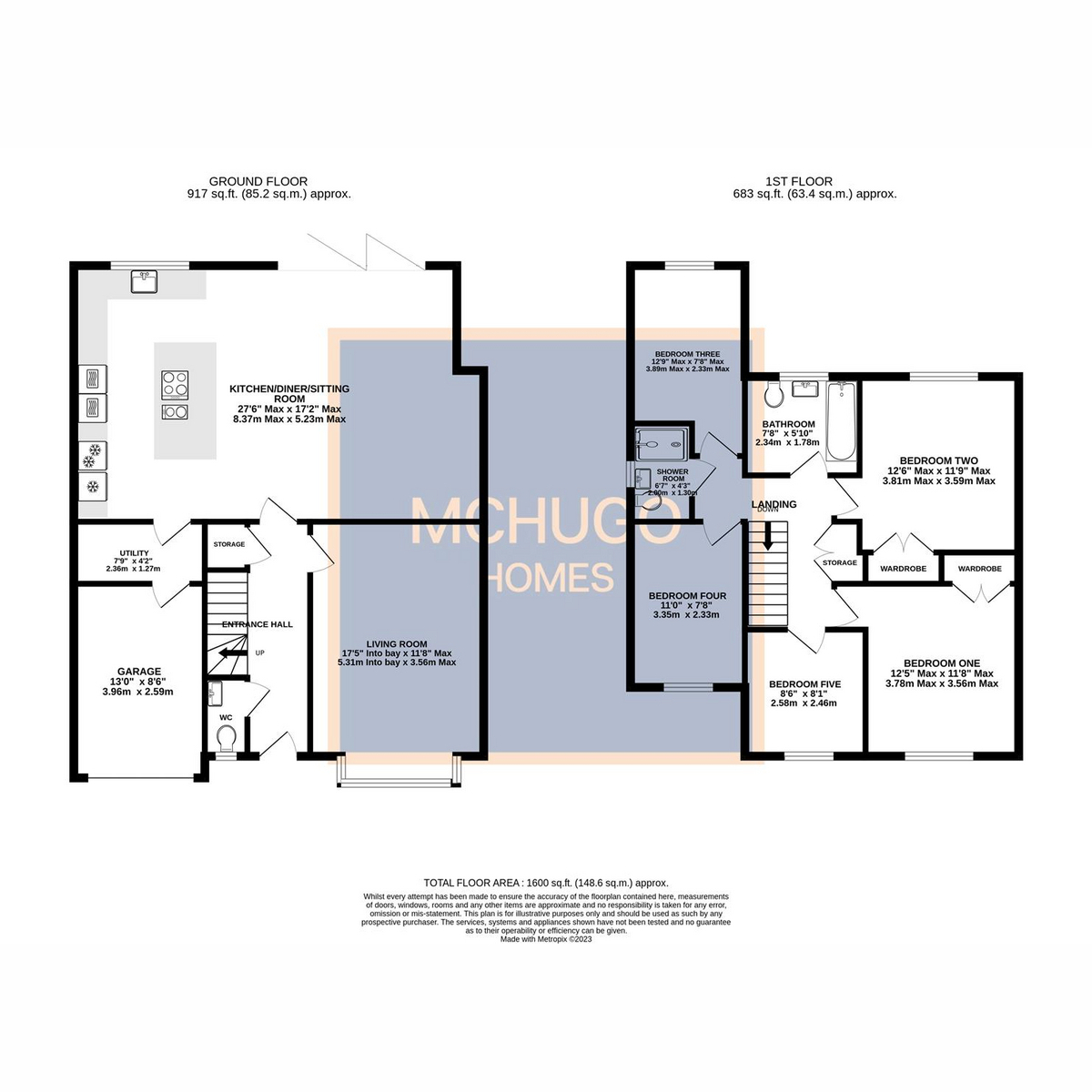 5 bed detached house for sale in Crondal Place, Edgbaston - Property floorplan