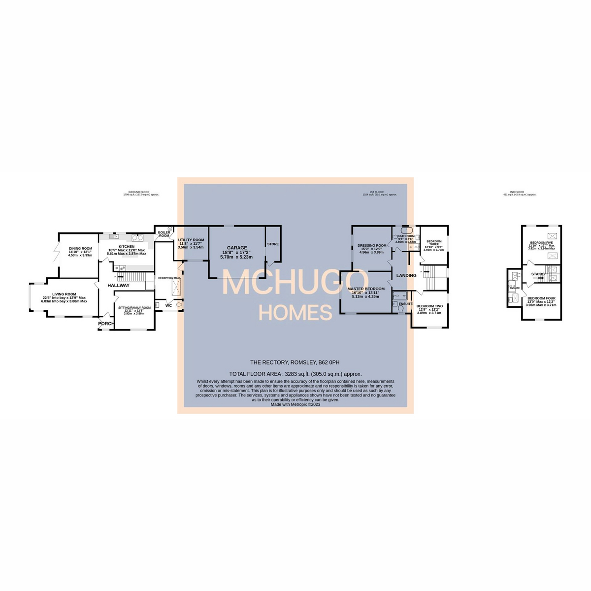 5 bed detached house for sale in Fieldhouse Lane, Romsley - Property floorplan