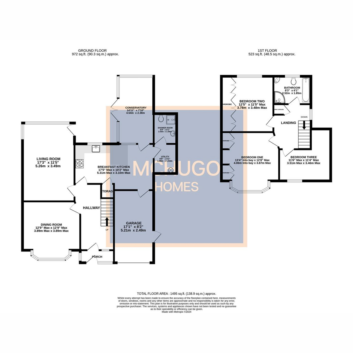 3 bed semi-detached house for sale in Manor Road North, Edgbaston - Property floorplan