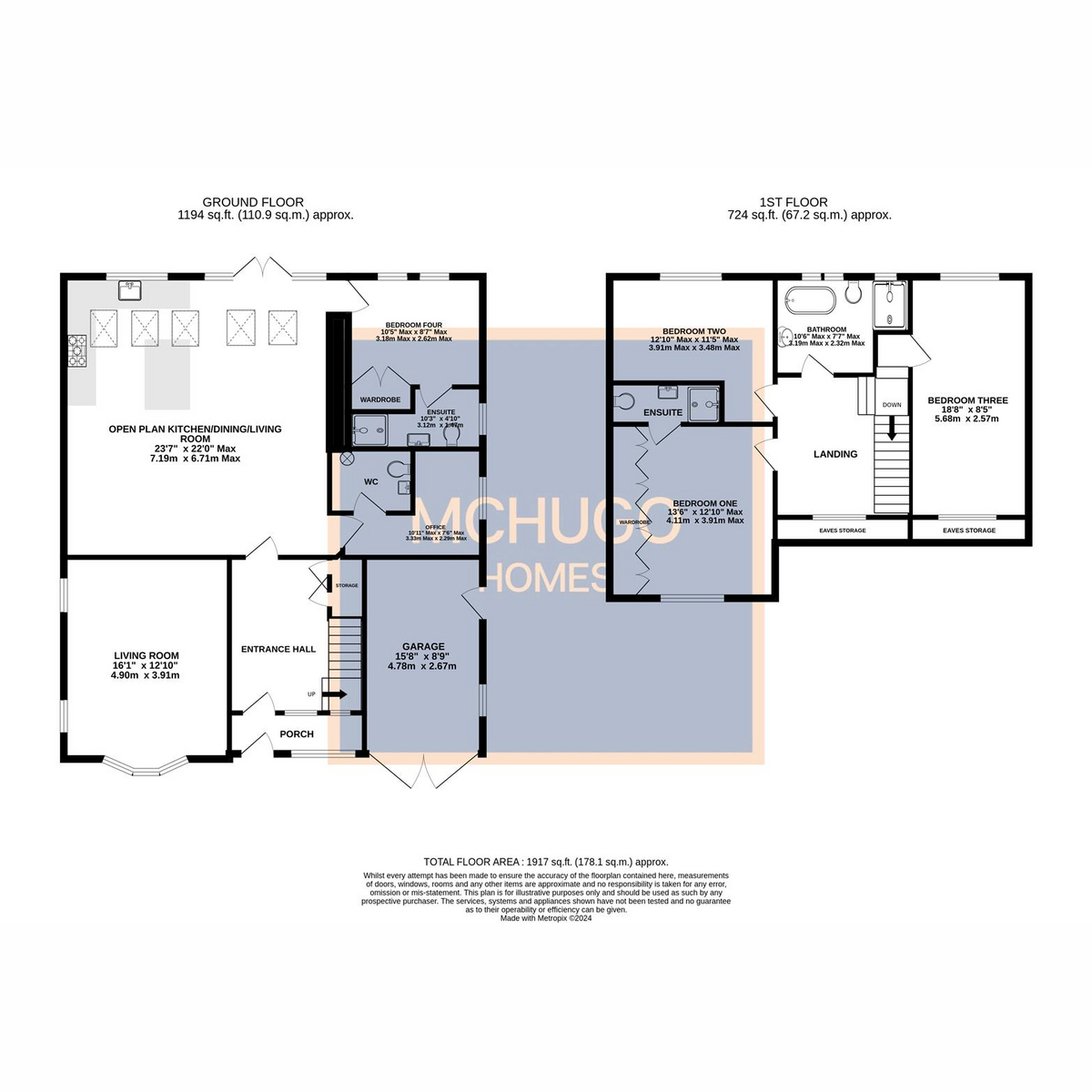 4 bed detached house for sale in Cavendish Road, Halesowen - Property floorplan