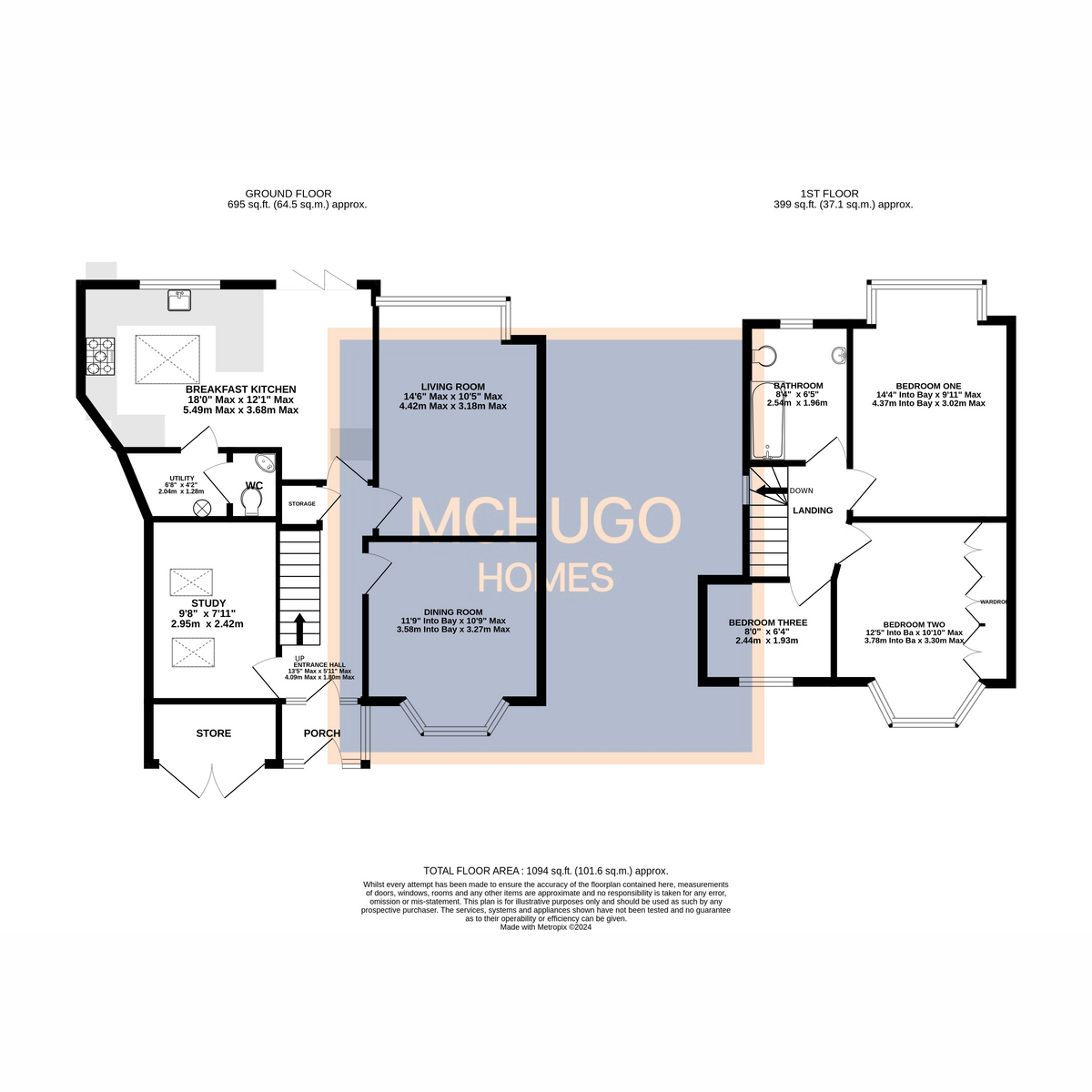 3 bed semi-detached house for sale in Lelant Grove, Birmingham - Property floorplan