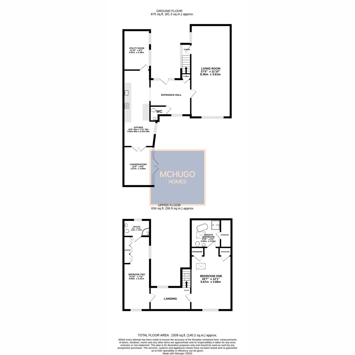 2 bed for sale in Meadow Road, Birmingham - Property floorplan