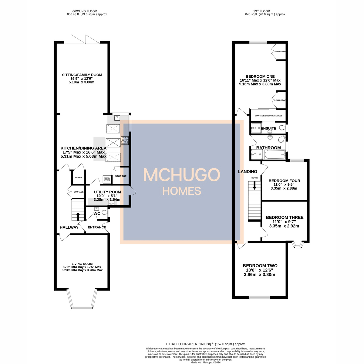 4 bed semi-detached house for sale in Lordswood Road, Birmingham - Property floorplan