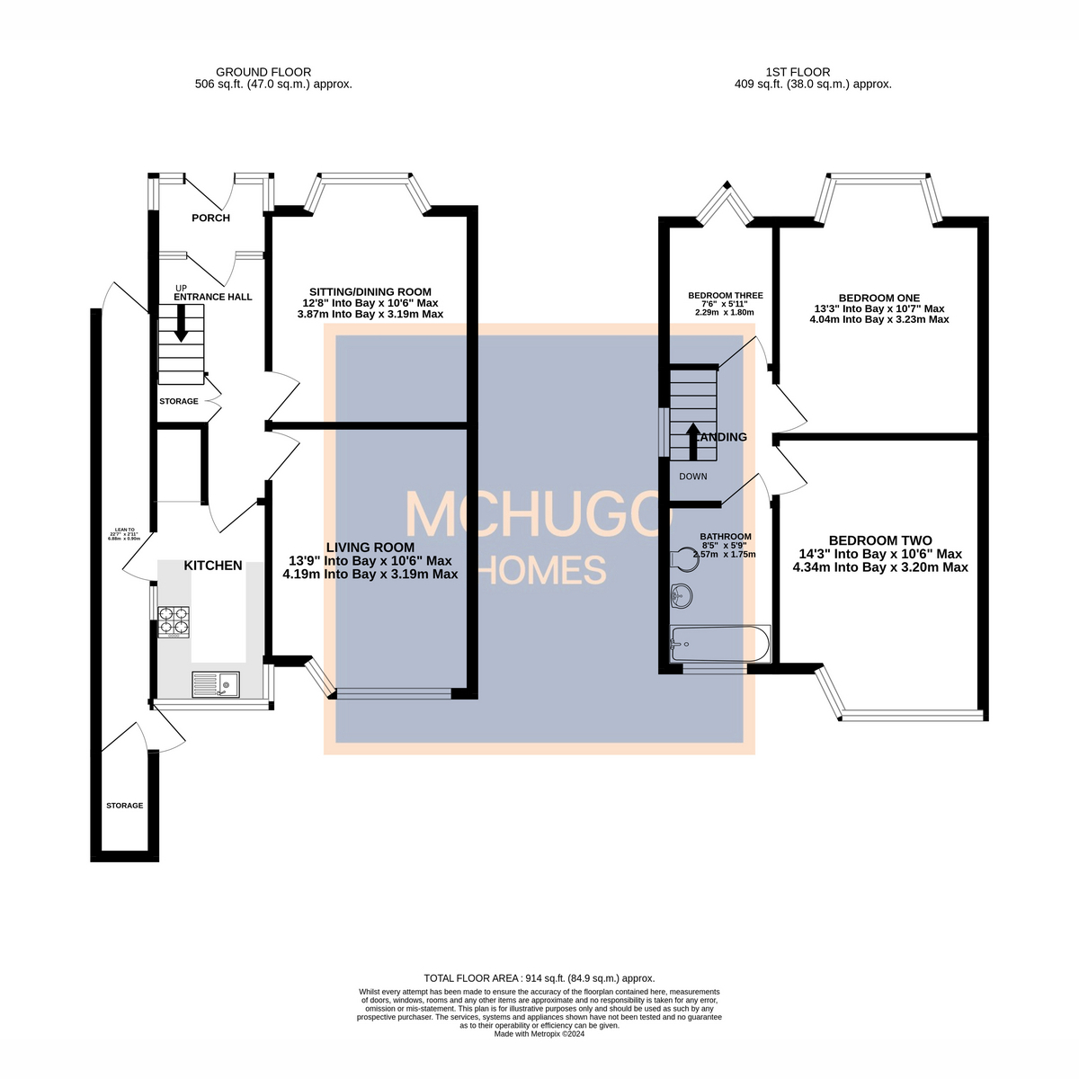 3 bed semi-detached house for sale in White Road, Birmingham - Property floorplan