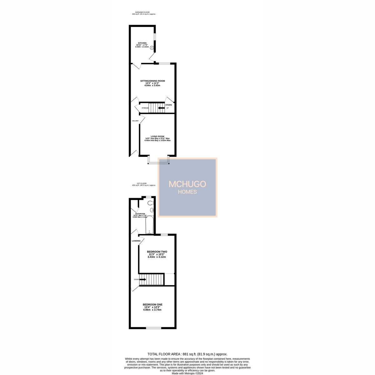 2 bed terraced house for sale in Katherine Road, Bearwood - Property floorplan