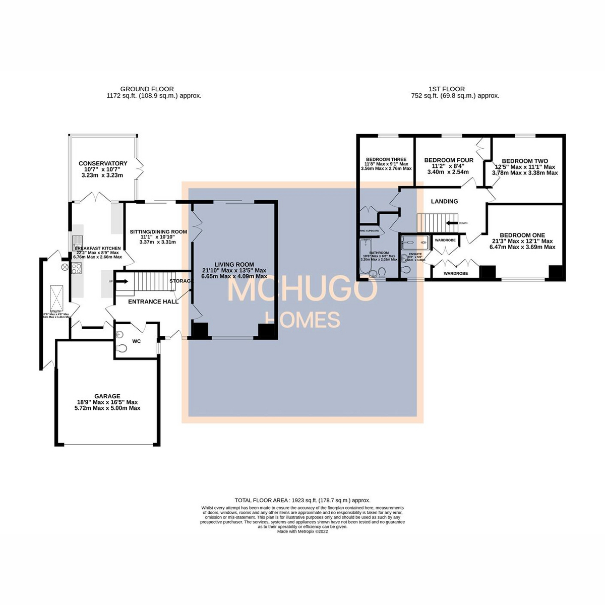 4 bed detached house for sale in Augustus Road, Birmingham - Property floorplan