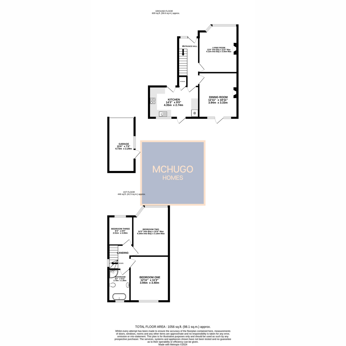 3 bed semi-detached house for sale in Conway Avenue, Oldbury - Property floorplan