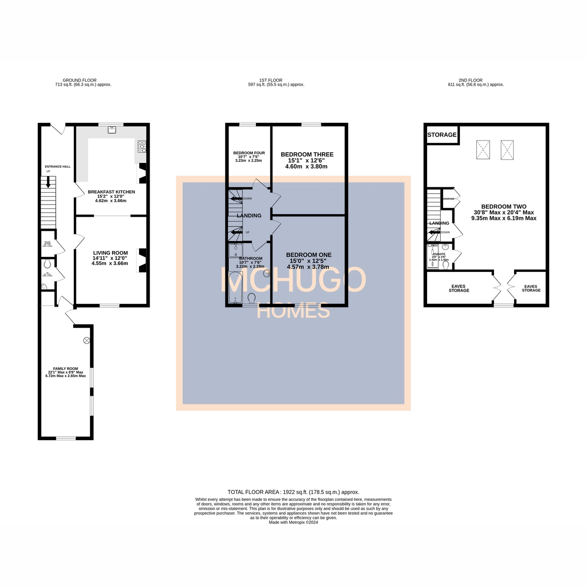 4 bed terraced house for sale in Reservoir Retreat, Birmingham - Property floorplan