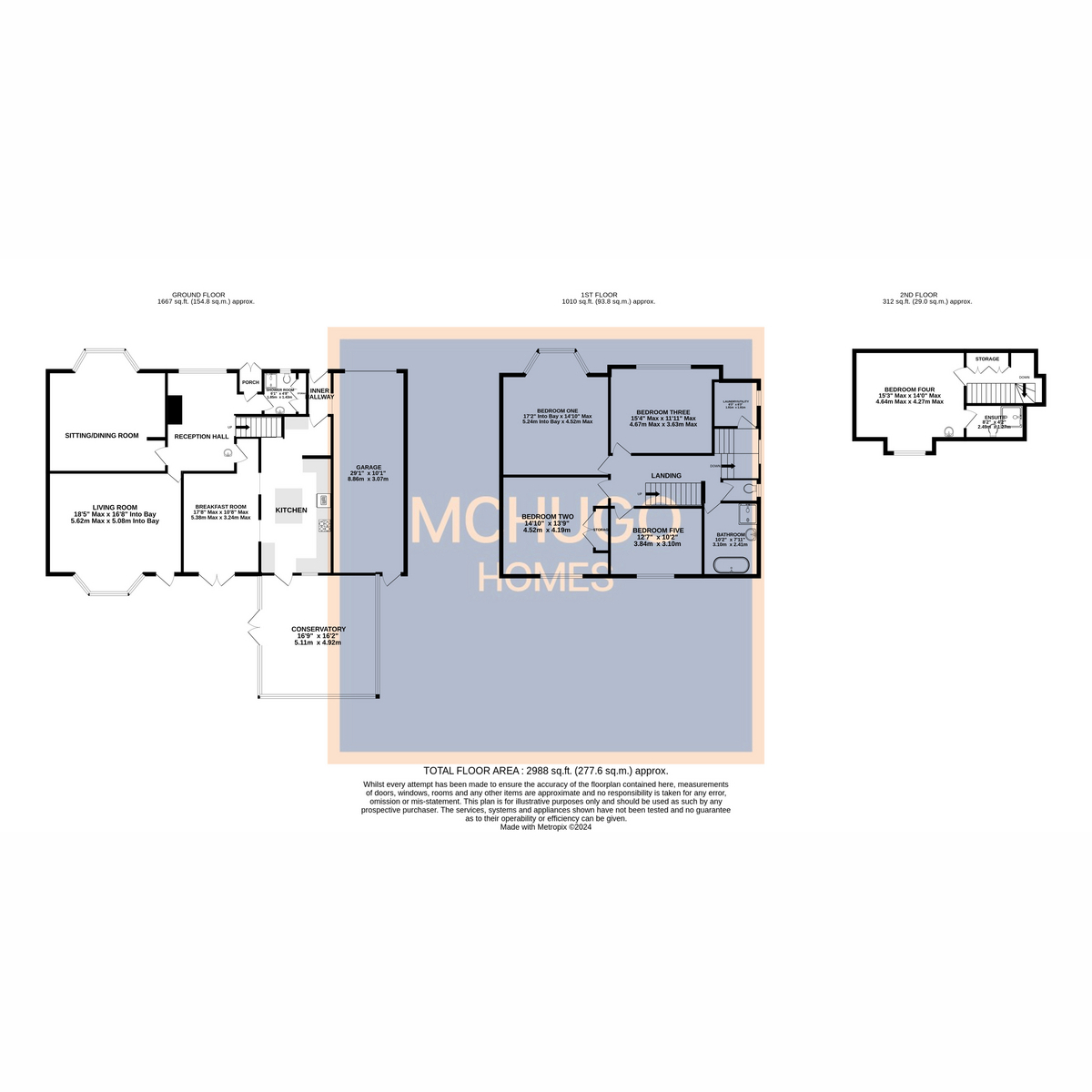 5 bed detached house for sale in Carisbrooke Road, Birmingham - Property floorplan