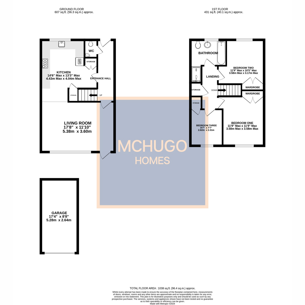 3 bed terraced house for sale in Berrow Drive, Birmingham - Property floorplan